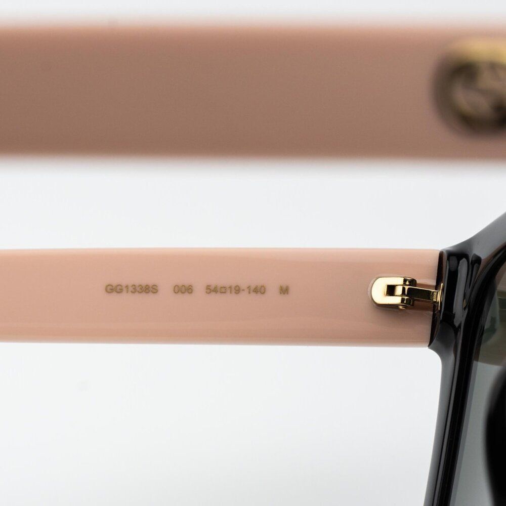 Gucci Women Sunglasses Black / Pink Grey Square GG1338S 006 NEW AUTHENTIC - Picture 11 of 14